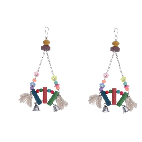 Kisangel 2St Papagei Spielzeug holzspielzeug holzspielsachen Bird Toys Vogel-Hängematten-Schaukelspielzeug Nymphensittiche molare Spielzeuge vogelkäfig zubehör Papagei Kauspielzeug hölzern Kisangel 2St Papagei Spielzeug holzspielzeug holzspielsachen Bird Toys Vogel-Hängematten-Schaukelspielzeug Nymphensittiche molare Spielzeuge vogelkäfig zubehör Papagei Kauspielzeug hölzern von Kisangel