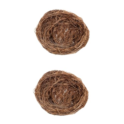 Kisangel 2stücke Rattan Vogel Nest Für Papageien Warmes Schlafbett Für Winter Natürliche Käfigzubehör Für Kleine Vögel Und Nymphensittiche Und Gemütlich Kisangel 2stücke Rattan Vogel Nest Für Papageien Warmes Schlafbett Für Winter Natürliche Käfigzubehör Für Kleine Vögel Und Nymphensittiche Und Gemütlich von Kisangel