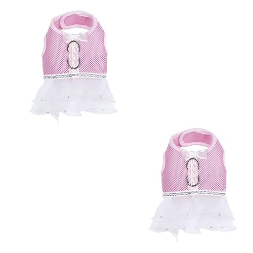 Kisangel 2St Welpenrobe Hunde tragerucksack Hunde tragetuch Dog Clothes Kätzchen Kleid Welpen-Weihnachts-Outfit formelle Kleidung Brustgeschirr für Hunde Hundekleid Haustier Gaze-Rock Rosa Kisangel 2St Welpenrobe Hunde tragerucksack Hunde tragetuch Dog Clothes Kätzchen Kleid Welpen-Weihnachts-Outfit formelle Kleidung Brustgeschirr für Hunde Hundekleid Haustier Gaze-Rock Rosa von Kisangel