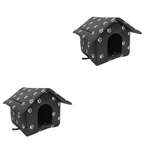 Kisangel 2 Stücke Outdoor Katze Für Warme Gemütliche Katze Nest Bett Für Hunde Katzen Kätzchen Kisangel 2 Stücke Outdoor Katze Für Warme Gemütliche Katze Nest Bett Für Hunde Katzen Kätzchen von Kisangel
