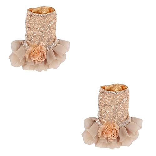 Kisangel 2St hundekleid Sommer Haustierkleidung Kleider für eine Hochzeit hundekleidung hundebekleidung Kleid für Hochzeitsgäste formelle Kleidung Haustier-Shirts Hochzeitskleid für Hunde von Kisangel
