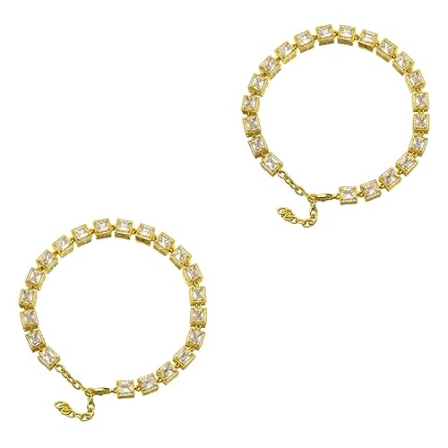 Kisangel 2 Stück Hundekettenhalsband Titanstahl Hundekette Dekorative Hundehalskette Haustierkette Für Den Täglichen Gebrauch Goldkette Hundehalsband Choker Hundekette Ornament von Kisangel