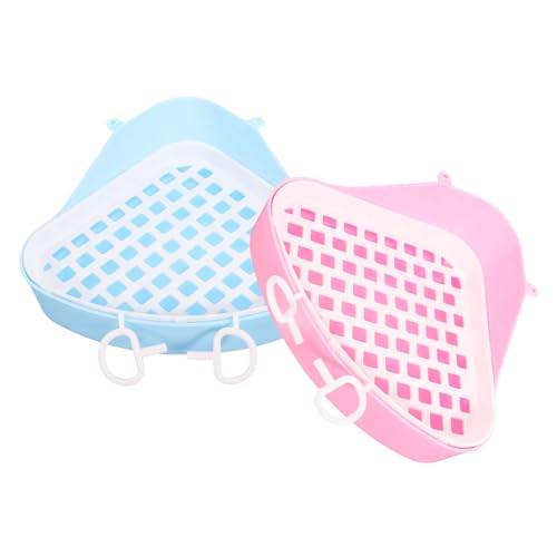 Kisangel 2pcs Dreieck Toilette Für Hamster Kunststoff Abnehmbare Haustier Töpfchen Waschbar Design Auslaufsicher Wurf Becken Kisangel 2pcs Dreieck Toilette Für Hamster Kunststoff Abnehmbare Haustier Töpfchen Waschbar Design Auslaufsicher Wurf Becken von Kisangel