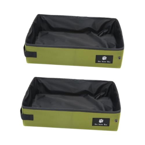 Kisangel 2er-Box Pet Pee Fall Mülleimer Terrassen wasserdichte Katzentoilette Grüne Farbe Verformungsbeständig Kleiner Papageienbrüter Aquarienbrücke Sandbad Für Hamster Falten Haustierbett Kisangel 2er-Box Pet Pee Fall Mülleimer Terrassen wasserdichte Katzentoilette Grüne Farbe Verformungsbeständig Kleiner Papageienbrüter Aquarienbrücke Sandbad Für Hamster Falten Haustierbett von Kisangel