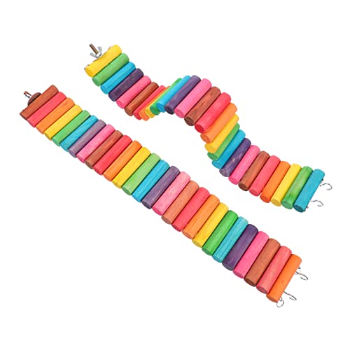 Kisangel 2 Stück Holz Hamsterleiter Dekoratives Hamsterspielzeug Aus Naturholz 6x40cm Für Hamster Und Kleintiere Multifunktionale Hamsterschaukel Für Käfig Und Spielplatz von Kisangel