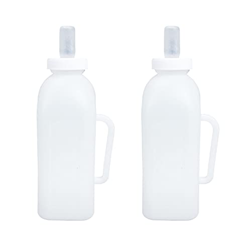 Kisangel Stillflasche Mit Griff Für Kälber Und Lämmer Babyflasche Aus Silikon Mehrzweckfütterung von Kisangel