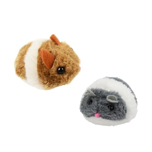 Kisangel 2stücke Interaktives Katzen-Spielzeug Mit Geräuschfunktion Mäuse Für Katzen Stimuliert Neugier Und Sorgt Für Spaß Gemischte Designs Für Drinnen von Kisangel