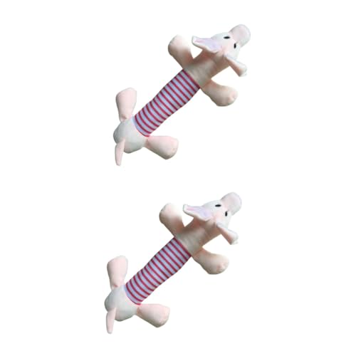 Kisangel 2St Kauspielzeug für Welpen Health Wellness spielessen klingendes Spielzeug Plüsch Spielzeuge Geräuschspielzeug für Haustiere Quietschendes Welpenspielzeug kauen Spielzeughund von Kisangel