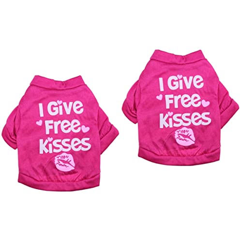 Kisangel 2 Stücke Modische Hunde-Outfits Haustier Baumwolle Weste Hundekleidung Welpen T-Shirt Hunde Shirt Größe S Kisangel 2 Stücke Modische Hunde-Outfits Haustier Baumwolle Weste Hundekleidung Welpen T-Shirt Hunde Shirt Größe S von Kisangel