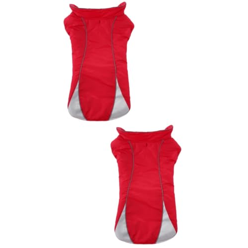 Kisangel 2st Kleiner Hund Regenmantel Welpenkleidung Kleidung Für Kleine Hunde Warnweste Haustiermantel Hundekleidung Party-hundetuch Hund Daunenmantel Hundemantel Rot Jacke Reflektierend Kisangel 2st Kleiner Hund Regenmantel Welpenkleidung Kleidung Für Kleine Hunde Warnweste Haustiermantel Hundekleidung Party-hundetuch Hund Daunenmantel Hundemantel Rot Jacke Reflektierend von Kisangel