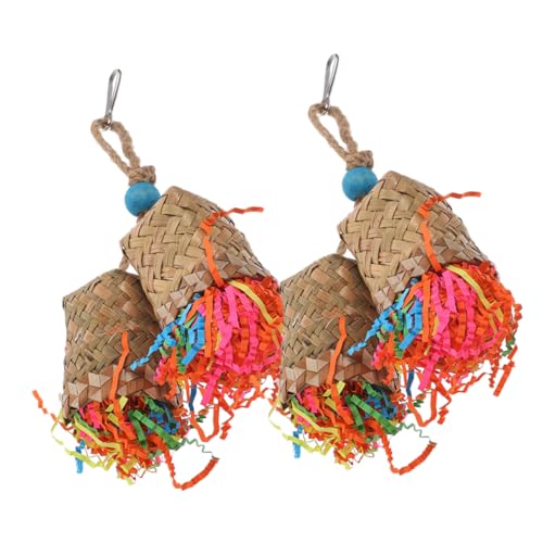 Kisangel Papagei-Unplug-Spielzeug 2er-Pack Kauspielzeug Aus Palmblättern Vogel-hängespielzeug Vogelkäfig-zubehör Sicheres Attraktives Vogelspielzeug Kisangel Papagei-Unplug-Spielzeug 2er-Pack Kauspielzeug Aus Palmblättern Vogel-hängespielzeug Vogelkäfig-zubehör Sicheres Attraktives Vogelspielzeug von Kisangel