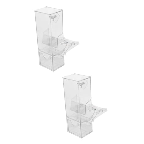 Kisangel 2st Vogelfütterer Automatischer Vogelhäuschen Automatische Zuführung Untertasse Futterspender Für Vogelkäfige Tablett Vogelhäuschen Füttern Fänger Ente Acryl Transparent Kisangel 2st Vogelfütterer Automatischer Vogelhäuschen Automatische Zuführung Untertasse Futterspender Für Vogelkäfige Tablett Vogelhäuschen Füttern Fänger Ente Acryl Transparent von Kisangel