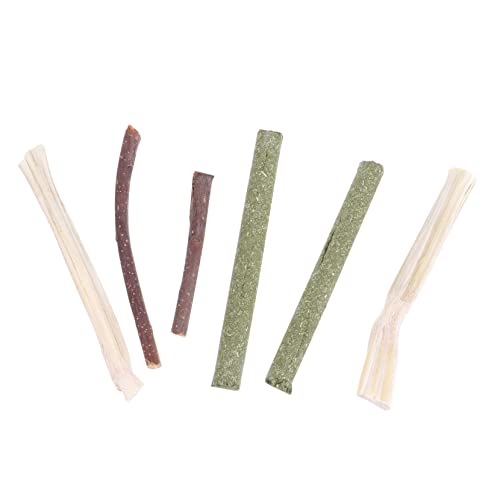 Kisangel 3 Boxen Kaninchen Kauspielzeug Set Boxen Molar Sticks für Kleintiere Zahnpflege Snacks für Hamster und Hasen Natürliche Zutaten Sicher und Langlebig von Kisangel