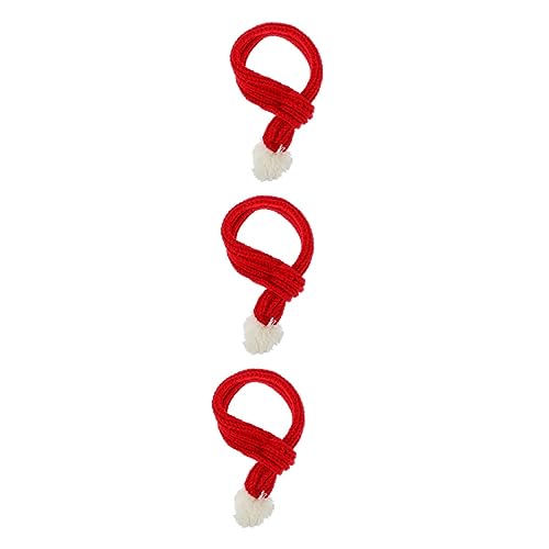 Kisangel 3 STK Hund Weihnachtsschal Welpen-Outfits kleines Hundekostü Weihnachten hundehalsband Hunde schal Weihnachtszubehör für Haustiere Hund Weihnachtslätzchen VIP Haustierzubehör rot Kisangel 3 STK Hund Weihnachtsschal Welpen-Outfits kleines Hundekostü Weihnachten hundehalsband Hunde schal Weihnachtszubehör für Haustiere Hund Weihnachtslätzchen VIP Haustierzubehör rot von Kisangel