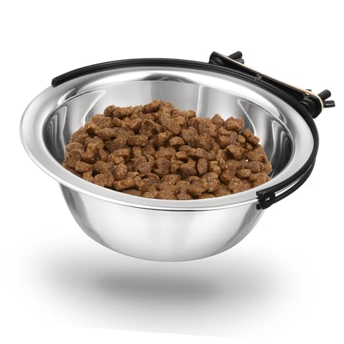 Kisangel 3 STK Wassernapf für Tierfutter Hundehütte Wassernapf Spender für Wassernapf für Hunde edelstahlschüsseln Stainless Steel Bowl Hundefutter Hundenapf Coop-Becher Edelstahl groß von Kisangel