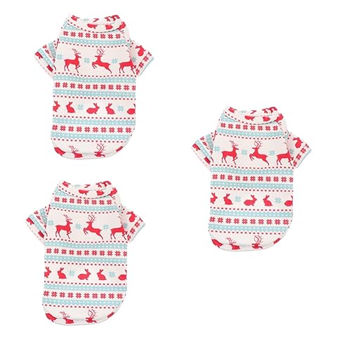 Kisangel 3 STK Weihnachtskleidung für Hunde Hundeweihnachtspullover Wintermantel für kleine Hunde Weihnachts hundekostü Weihnachten hundekostü Kleider Weihnachtskostü für Haustiere Kisangel 3 STK Weihnachtskleidung für Hunde Hundeweihnachtspullover Wintermantel für kleine Hunde Weihnachts hundekostü Weihnachten hundekostü Kleider Weihnachtskostü für Haustiere von Kisangel