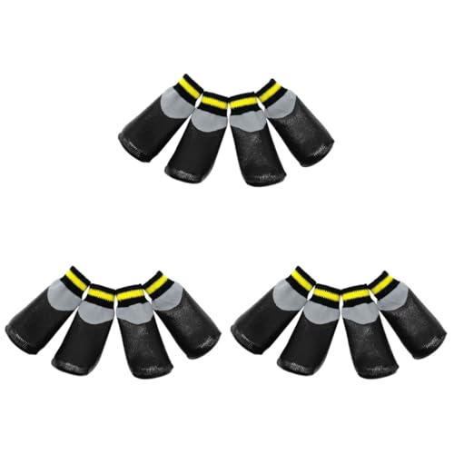 Kisangel 3 Sets Hundewelpen Booties Und - Schuhe Gummi Regen Booties Größe 5 Schwarz Kisangel 3 Sets Hundewelpen Booties Und - Schuhe Gummi Regen Booties Größe 5 Schwarz von Kisangel