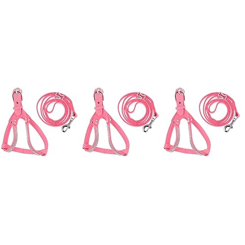 Kisangel 3 Sätze Haustier Geschirr kleines Katzenhalsband Fluchtsicheres Katzengeschirr pet Supplies haustierbedarf Tanktops Welpengeschirr Zugseil für Haustiere Weste mit Strass besetzt Kisangel 3 Sätze Haustier Geschirr kleines Katzenhalsband Fluchtsicheres Katzengeschirr pet Supplies haustierbedarf Tanktops Welpengeschirr Zugseil für Haustiere Weste mit Strass besetzt von Kisangel