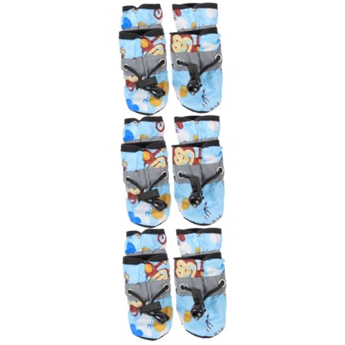 Kisangel 3 Sätze Hundeschuhe mit weicher Sohle Paws pfotenschutz Schuhe für hundepfoten Hundeschutzstiefel Hündchenschuhe Haustier Hundeschutzschuhe Welpen dekorative Schuhe Pommern Kisangel 3 Sätze Hundeschuhe mit weicher Sohle Paws pfotenschutz Schuhe für hundepfoten Hundeschutzstiefel Hündchenschuhe Haustier Hundeschutzschuhe Welpen dekorative Schuhe Pommern von Kisangel