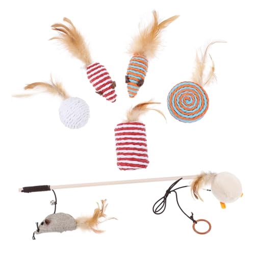 Kisangel 3 Sets Interaktives Katzenspielzeug Katzenteaser Mäuse Necken Spielzeug Um Katzen Beschäftigt Zu Halten Kisangel 3 Sets Interaktives Katzenspielzeug Katzenteaser Mäuse Necken Spielzeug Um Katzen Beschäftigt Zu Halten von Kisangel