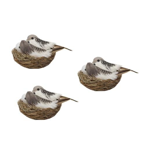 Kisangel 3 Sätze Polygonaler Serviettenring gefälschte Eier Vogelnest Figuren für kinderspielzeug Künstliches Vogelei Desktop-Nest- Vögel und Eier aus Kunststoff Brown Kisangel 3 Sätze Polygonaler Serviettenring gefälschte Eier Vogelnest Figuren für kinderspielzeug Künstliches Vogelei Desktop-Nest- Vögel und Eier aus Kunststoff Brown von Kisangel