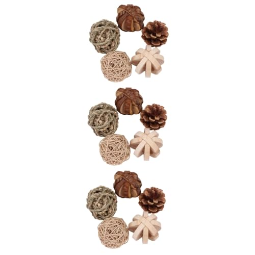 Kisangel 3 Sets 5 Stück Meerschweinchen Spielzeug Kauspielzeug Stäbchen Hamster Zähneknirschspielzeug Hamster Beißspielzeug Hamster Kauspielzeug Hamster Knirschspielzeug Hamster von Kisangel
