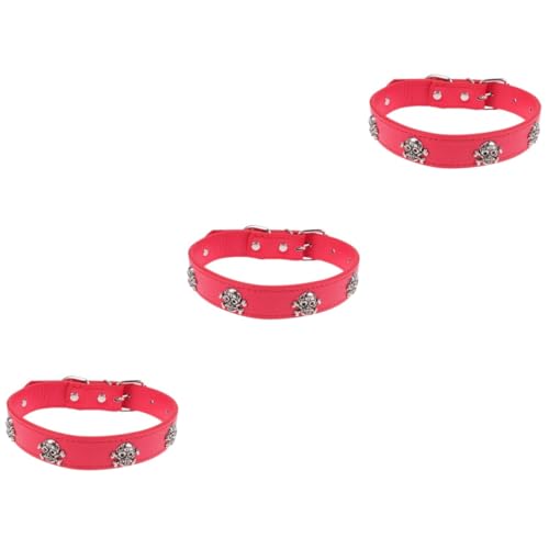 Kisangel 3 STK Halloween-hundeverzierungen Halloween-haustierdekoration Verstellbare Welpenhalsbänder Für Streu Hundehalsband Hund Welpen Halsband Schädelkragen Für Hunde Rot Kisangel 3 STK Halloween-hundeverzierungen Halloween-haustierdekoration Verstellbare Welpenhalsbänder Für Streu Hundehalsband Hund Welpen Halsband Schädelkragen Für Hunde Rot von Kisangel