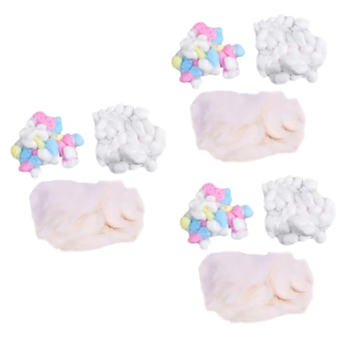 Kisangel Nistmaterial Für Hamster 3 Stück 3 Haustier Winter Wattebausch Baumwolle Für Haustier Hamster Wattebausch Warmes Hamster Baumwolle von Kisangel