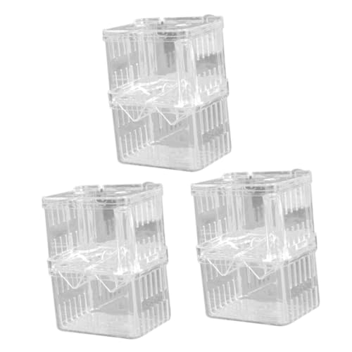 Kisangel 3stücke Fischzucht-inkubator Box Transparente Isolationsbox Für Aquarien Große Brutbox Für Jungfische Praktisch Und Fischzucht Für Züchter Und Aufzuchtbecken von Kisangel