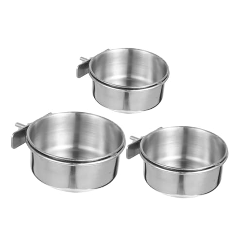 Kisangel 3 Stück Edelstahl Vogel Futter Wassernäpfe mit Abnehmbaren Näpfen und Sicherer Befestigung für Papageien Wellensittiche und Kleine Vögel Einfach zu Reinigen und Nachzufüllen Kisangel 3 Stück Edelstahl Vogel Futter Wassernäpfe mit Abnehmbaren Näpfen und Sicherer Befestigung für Papageien Wellensittiche und Kleine Vögel Einfach zu Reinigen und Nachzufüllen von Kisangel