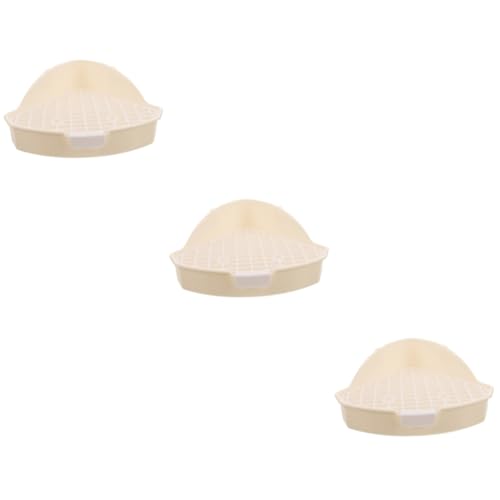 Kisangel 3 Stück Haustier Haushalts Haustier Toilette Meerschweinchen Katzentoilette Haustier Pfanne Für Tiere Kleintiere Ecktöpfchen Haustier Streubecken Kleine Haustier Toilette von Kisangel