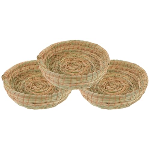 Kisangel 3stücke Kleine Tiernest Aus Teiliges Für Kaninchen Und Nagetiere Handgewebt Gemütlich Warm Für Käfige Spielplatz Für Haustiere Kisangel 3stücke Kleine Tiernest Aus Teiliges Für Kaninchen Und Nagetiere Handgewebt Gemütlich Warm Für Käfige Spielplatz Für Haustiere von Kisangel