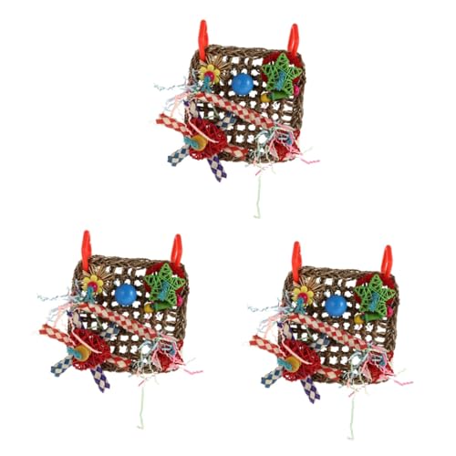 Kisangel 3 Stück Kauspielzeug Beißspielzeug Haustier Vogel Spielzeug Papageienkäfig Papageienschredder Spielzeug Beißspielzeug Beißspielzeug Papageienkäfigzubehör Kisangel 3 Stück Kauspielzeug Beißspielzeug Haustier Vogel Spielzeug Papageienkäfig Papageienschredder Spielzeug Beißspielzeug Beißspielzeug Papageienkäfigzubehör von Kisangel