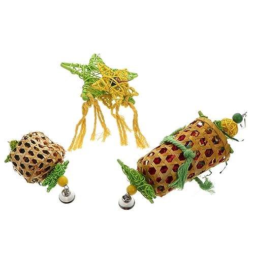 Kisangel 3 Stück Papageien Nagespieße Vogel Backenzahn Spielzeug Papageien Kauspielzeug Papageien Papierschredder Spielzeug Vogel Rattan Kugel Spielzeug Vogel Hängespielzeug Kisangel 3 Stück Papageien Nagespieße Vogel Backenzahn Spielzeug Papageien Kauspielzeug Papageien Papierschredder Spielzeug Vogel Rattan Kugel Spielzeug Vogel Hängespielzeug von Kisangel
