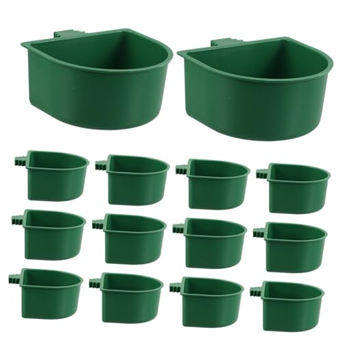 Kisangel 30 Stück Teiliges Vogel-futternapf Klammerhalterung Kleine Plastik-Futter Wasserschalen für Papageien Wellensittiche und Kleine Vögel Kompatibel und Platzsparend für Vogelkäfige von Kisangel
