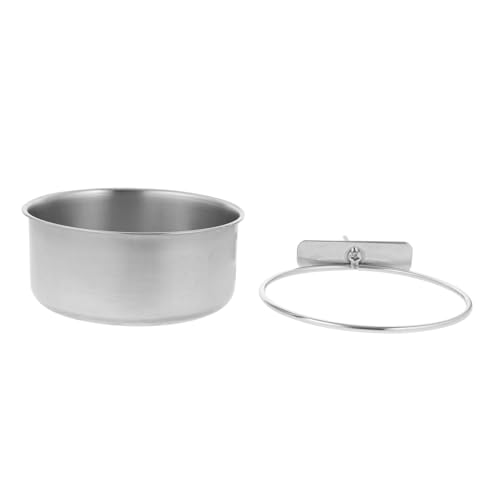 Kisangel 3stücke Edelstahl Futter Und Wasserschale Für Haustiere Hängend Für Vogelkäfige Und Tierkäfige Rostfrei Spülmaschinenfest Installieren Für Papageien Kaninchen Und Mehr von Kisangel