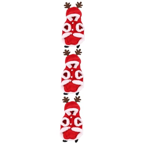 Kisangel 3St Flanell Haustierkostü Dog Christmas Costume hundeweihnachtskostüme Haustier-Fleece-Mantel Weihnachten Hund Cosplay Anzug Weihnachtsmann-Kostü Weihnachtspullover Elch Kleidung Kisangel 3St Flanell Haustierkostü Dog Christmas Costume hundeweihnachtskostüme Haustier-Fleece-Mantel Weihnachten Hund Cosplay Anzug Weihnachtsmann-Kostü Weihnachtspullover Elch Kleidung von Kisangel