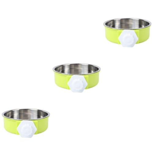 Kisangel 3St Haustiernapf Schüsseln für Haustierkäfige Fressnäpfe für Welpen pet Food Container Haustierfutterbehälter Katzennapf katzennäpfe Hundenapf Haustierzubehör Rostfreier Stahl Kisangel 3St Haustiernapf Schüsseln für Haustierkäfige Fressnäpfe für Welpen pet Food Container Haustierfutterbehälter Katzennapf katzennäpfe Hundenapf Haustierzubehör Rostfreier Stahl von Kisangel