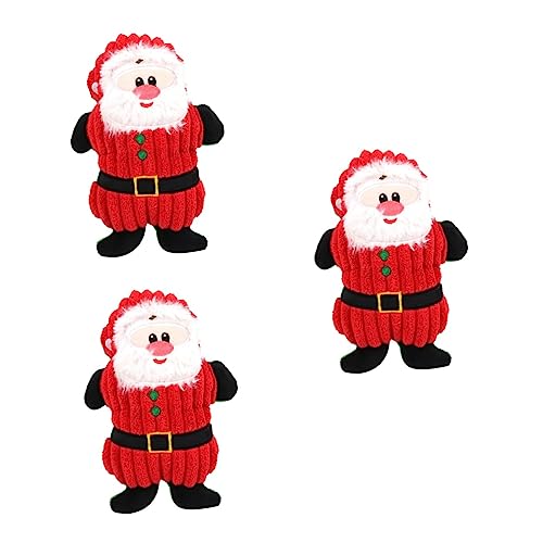 Kisangel 3St Geräuschspielzeug Plüsch-Weihnachtsmann-Spielzeug Kleines Kauspielzeug für Hunde knete Spielzeug Plüschtier fleab Spielzeuge Hundespielzeug Haustierzubehör singen Füllstoff rot Kisangel 3St Geräuschspielzeug Plüsch-Weihnachtsmann-Spielzeug Kleines Kauspielzeug für Hunde knete Spielzeug Plüschtier fleab Spielzeuge Hundespielzeug Haustierzubehör singen Füllstoff rot von Kisangel