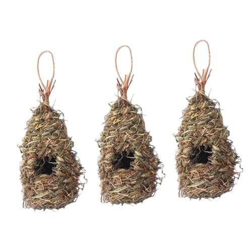 Kisangel 3 Stücke Einzigartige Handarbeit Gras Vogel Woven Papagei Nest Vogelhaus Für Home Kisangel 3 Stücke Einzigartige Handarbeit Gras Vogel Woven Papagei Nest Vogelhaus Für Home von Kisangel