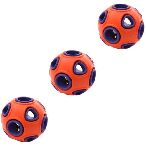 Kisangel 3St Haustier-Trainingsspielzeug Hunde-intelligenzspielzeug hundeintelligenz Spielzeug Leckerli-Spender für Haustiere klingende undichte Bälle Spielzeuge Leck Lebensmittel Spielball von Kisangel