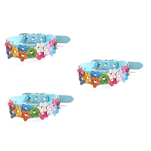 Kisangel 3St Haustierhalsband blaues Halsband kleines hundehalsband - Blaue Haustierhalsband - PU Haustierhalsband Haustier Hundehalsband verstellbares Haustierhalsband einstellbar Kisangel 3St Haustierhalsband blaues Halsband kleines hundehalsband - Blaue Haustierhalsband - PU Haustierhalsband Haustier Hundehalsband verstellbares Haustierhalsband einstellbar von Kisangel