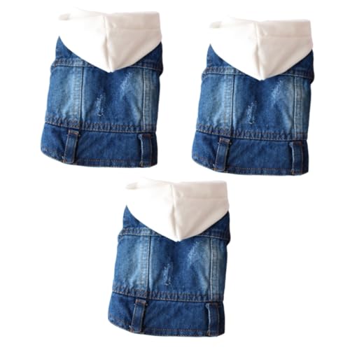 Kisangel 3St Haustierkleidung Pet Clothes Dog Apparel Pet Accessories Pet Fashion Pet Jacket Jeansbluse ärmelloser Hoodie Jeansjacke Kleider Haustierwesten Hundebekleidung Hut Weiß Kisangel 3St Haustierkleidung Pet Clothes Dog Apparel Pet Accessories Pet Fashion Pet Jacket Jeansbluse ärmelloser Hoodie Jeansjacke Kleider Haustierwesten Hundebekleidung Hut Weiß von Kisangel