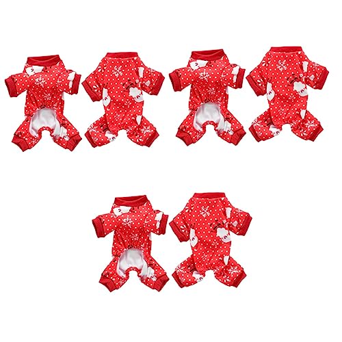 Kisangel 3St Haustierkleidung Pullover für Jungen Welpenweihnachtspyjama spazieren gehen joggingleine Kleider Kinderpyjamas Party-Hundetuch Hund Weihnachtstuch Weihnachten Hundekleidung rot Kisangel 3St Haustierkleidung Pullover für Jungen Welpenweihnachtspyjama spazieren gehen joggingleine Kleider Kinderpyjamas Party-Hundetuch Hund Weihnachtstuch Weihnachten Hundekleidung rot von Kisangel