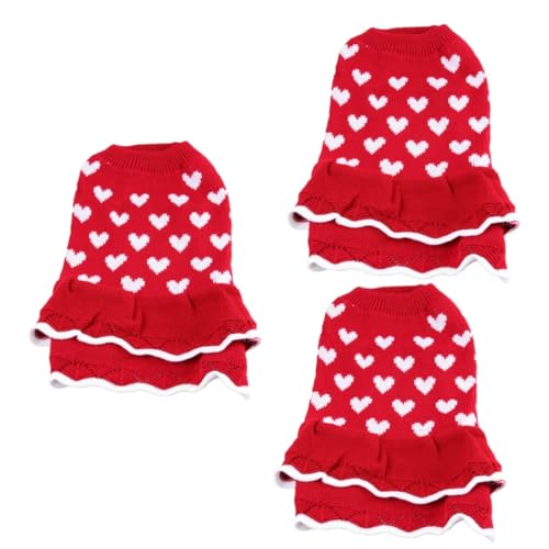 Kisangel 3St Haustierzubehör Hunde schal hundemantel kleine hundekleidung Haustierkleidung Kleiner Hundepullover Weihnachtspullover Welpenrock Hund Tuch warm halten Shirt rot Kisangel 3St Haustierzubehör Hunde schal hundemantel kleine hundekleidung Haustierkleidung Kleiner Hundepullover Weihnachtspullover Welpenrock Hund Tuch warm halten Shirt rot von Kisangel