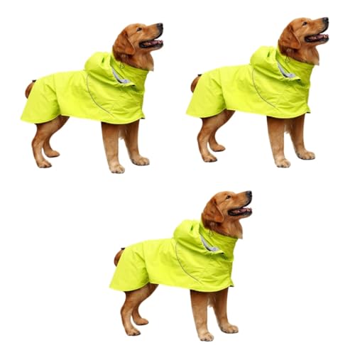 Kisangel 3St Nylon-Hunderegen Hund Regen Slicker Regenbekleidung für Haustiere Hunde-regencape hunderegencape Regenponcho wimperntusche Regenmantel für Haustiere mit Hut von Kisangel