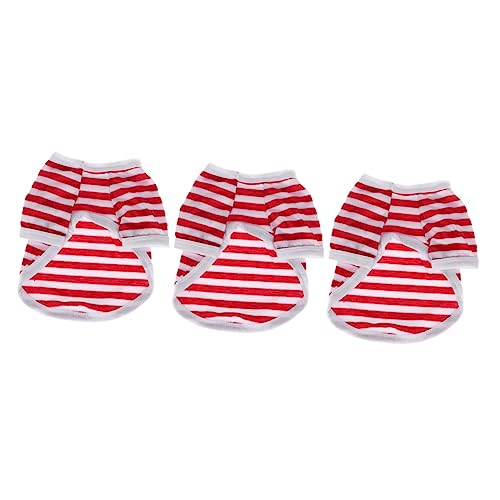 Kisangel 3stücke Design Hundeweste Aus Baumwolle Im Stripe Für Sommer Atmungsaktives Bequemes T-Shirt Für Hunde XL Rot Kisangel 3stücke Design Hundeweste Aus Baumwolle Im Stripe Für Sommer Atmungsaktives Bequemes T-Shirt Für Hunde XL Rot von Kisangel