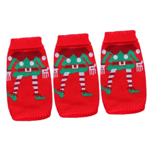 Kisangel 3 Stücke Entzückende Hund Pullover Haustier Weihnachten Kleidung Clown Thema Einfach-auf Hund Warme Anzug Größe 2XL Kisangel 3 Stücke Entzückende Hund Pullover Haustier Weihnachten Kleidung Clown Thema Einfach-auf Hund Warme Anzug Größe 2XL von Kisangel