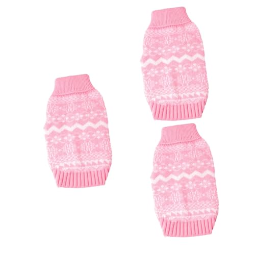 Kisangel 3St Hundepullover hundepulli Hunde Pulli Dog Sweater Geschenkidee für Hundebesitzer Winterkleidung Elch Pullover Halloween gestrickter Pullover Hundekleidung Chef Wintermantel Rosa Kisangel 3St Hundepullover hundepulli Hunde Pulli Dog Sweater Geschenkidee für Hundebesitzer Winterkleidung Elch Pullover Halloween gestrickter Pullover Hundekleidung Chef Wintermantel Rosa von Kisangel