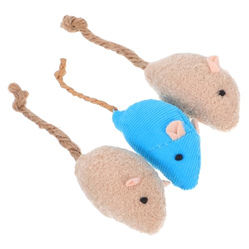 Kisangel Katzenspielzeug Mäuse für Hauskatzen 3 Stück Plüschmäuse Spielzeug Aufziehbares Interaktives Plüschmaus-Set Mental Physical Kisangel Katzenspielzeug Mäuse für Hauskatzen 3 Stück Plüschmäuse Spielzeug Aufziehbares Interaktives Plüschmaus-Set Mental Physical von Kisangel